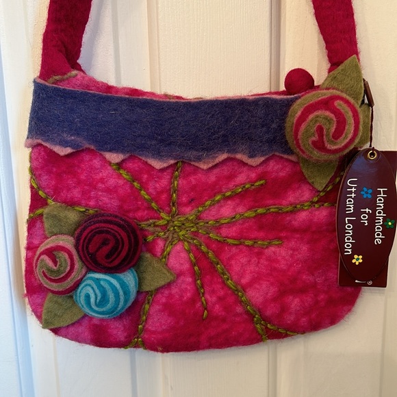 BNWT; UTTAM London felted purse - Picture 2 of 13